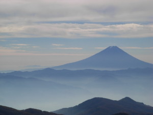 金峰山から眺める富士山