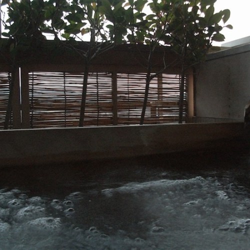 湯田中温泉の露天風呂